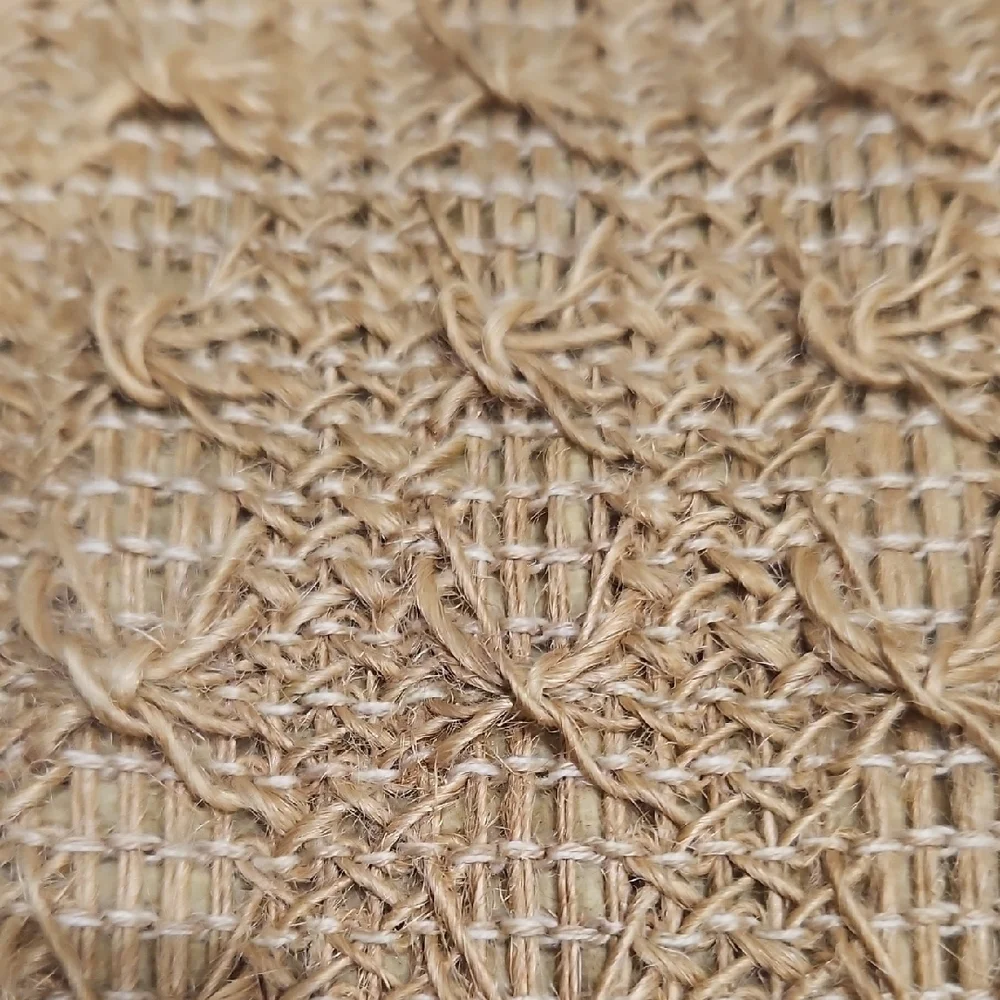 Vintage Tan Woven Clutch, Coin Purse